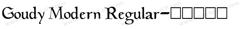 Goudy Modern Regular字体转换
